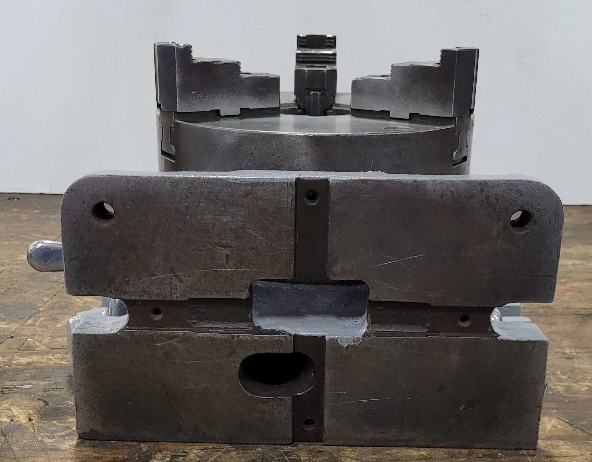 Hartford Super Spacer W/ Cushman 8" Chuck, 3-Jaw, 2-1/2" Thru Hole - MACHINING ACCESSORIES & TOOLING