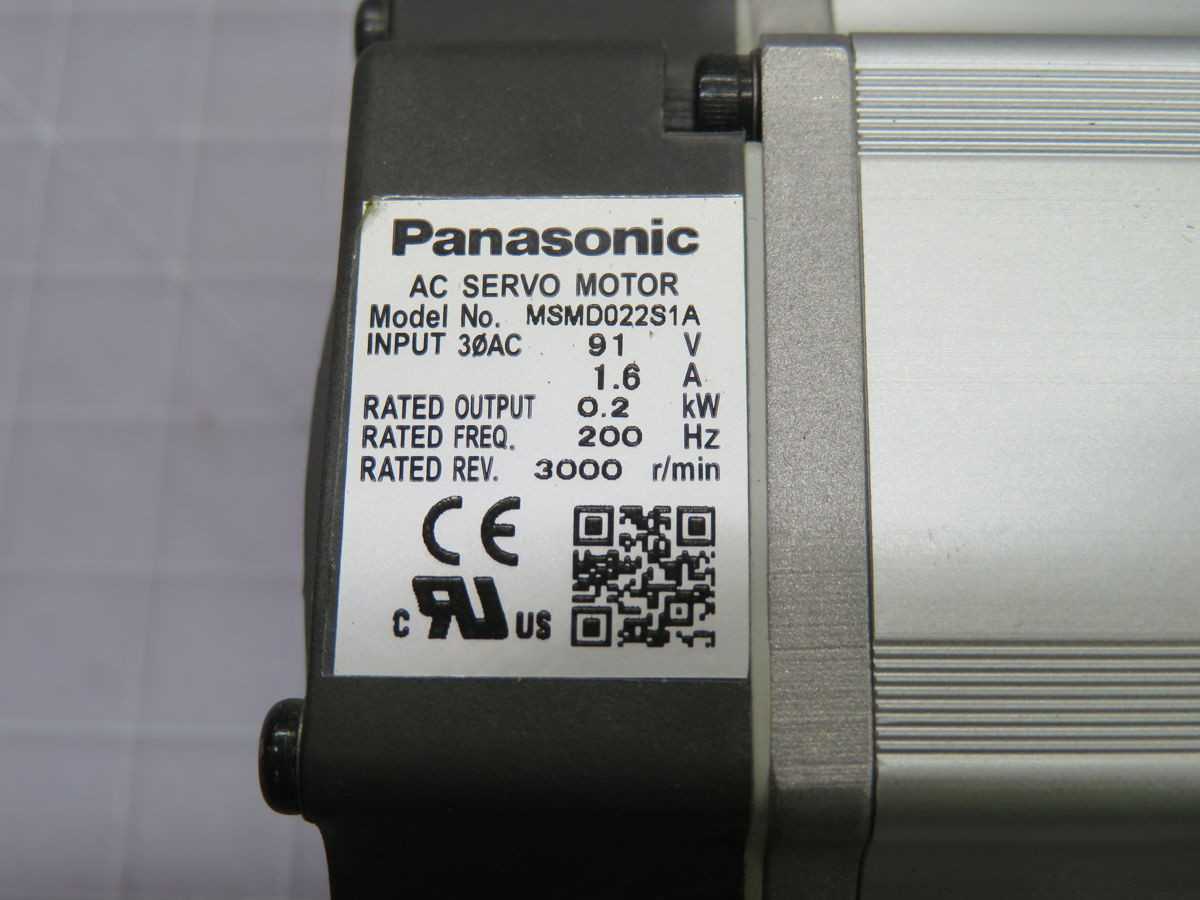 PANASONIC MSMD022S1A AC SERVO MOTOR T252621 - SERVO