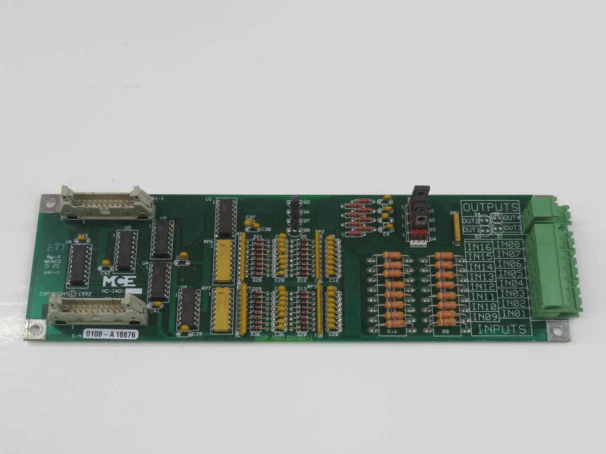 MCE HC-I40 LOGIC REAR DOOR I/O MODULE PCB CIRCUIT BOARD T239651 - PCB CIRCUIT BOARDS