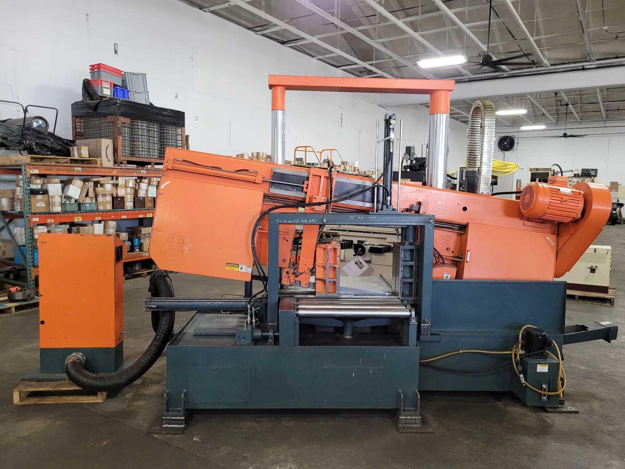 2013 COSEN SH-760F BAND SAW 10 HP SEMI-AUTOMATIC, 22" ROUND CAPACITY, 220V 3-PHASE - HORIZONTAL BAND SAWS