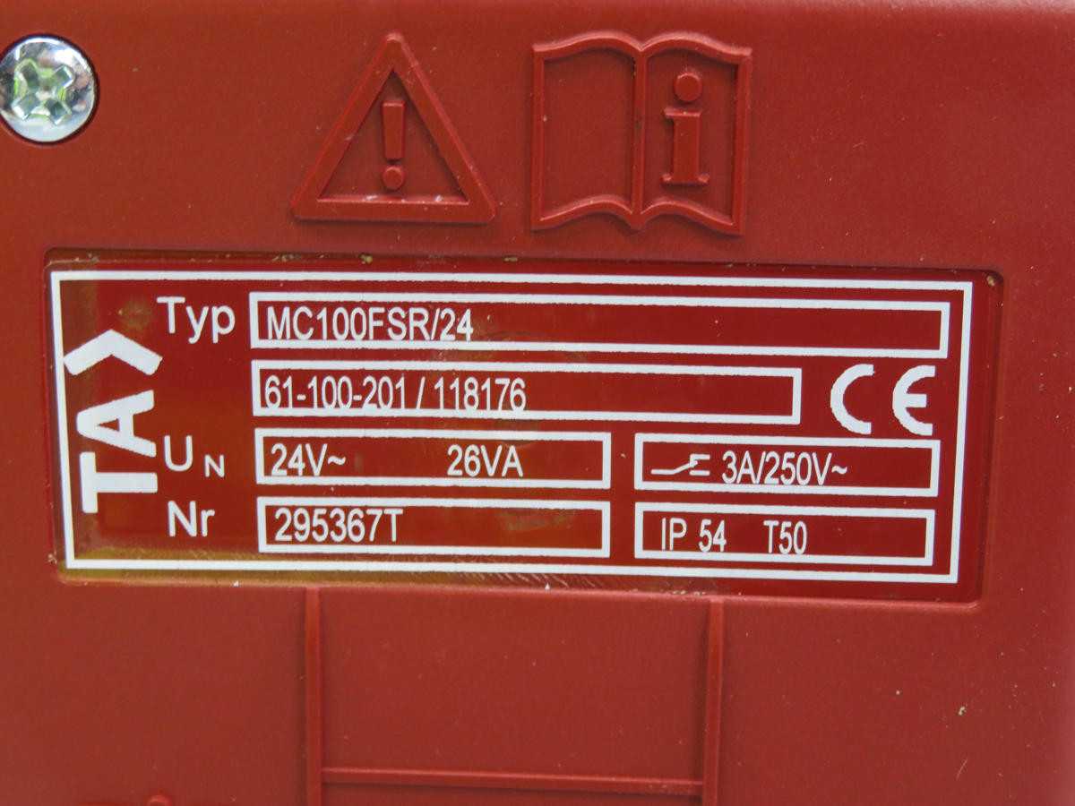 TA 61-100-201/118176 MC100FSR/24 T216843 - AUTOMATION & CONTROLS