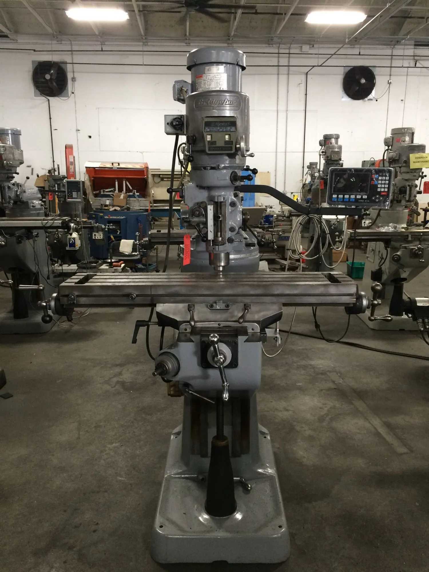 BRIDGEPORT SERIES 1 VERTICAL MILLING MACHINE, 2 HP, 9X42 TABLE, R8, 4200 RPM, ACCURITE DRO - VERTICAL MILLING MACHINES