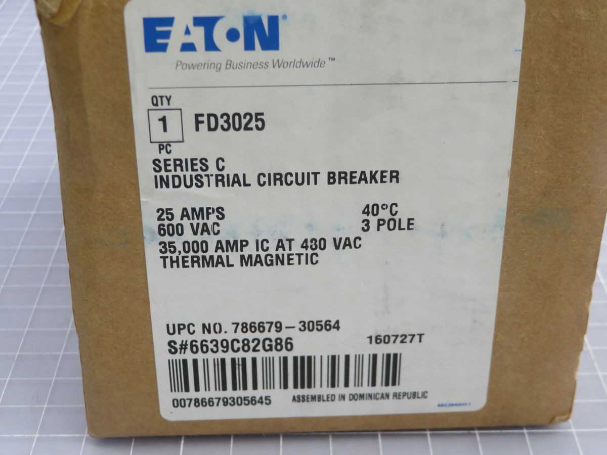 EATON FD3025 CIRCUIT BREAKER T246105 - CIRCUIT BREAKERS