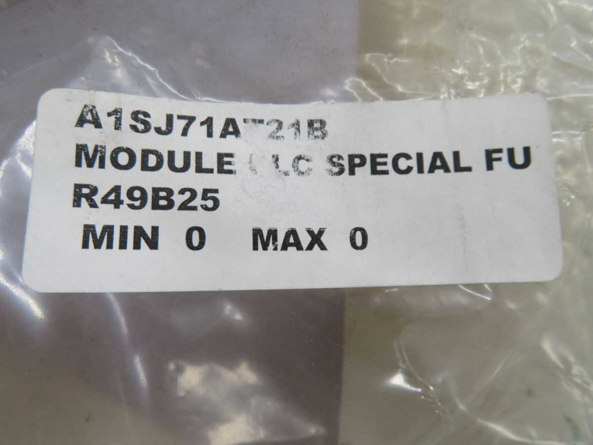 MITSUBISHI A1SJ71AT21B DATA LINK UNIT T260077 - PLC MODULES