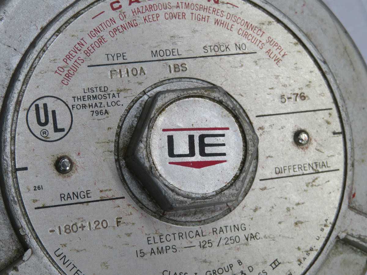UNITED ELECTRIC F110A 1BS HEATING ELEMENT
T230179 - TEMPERATURE CONTROL COMPONENTS