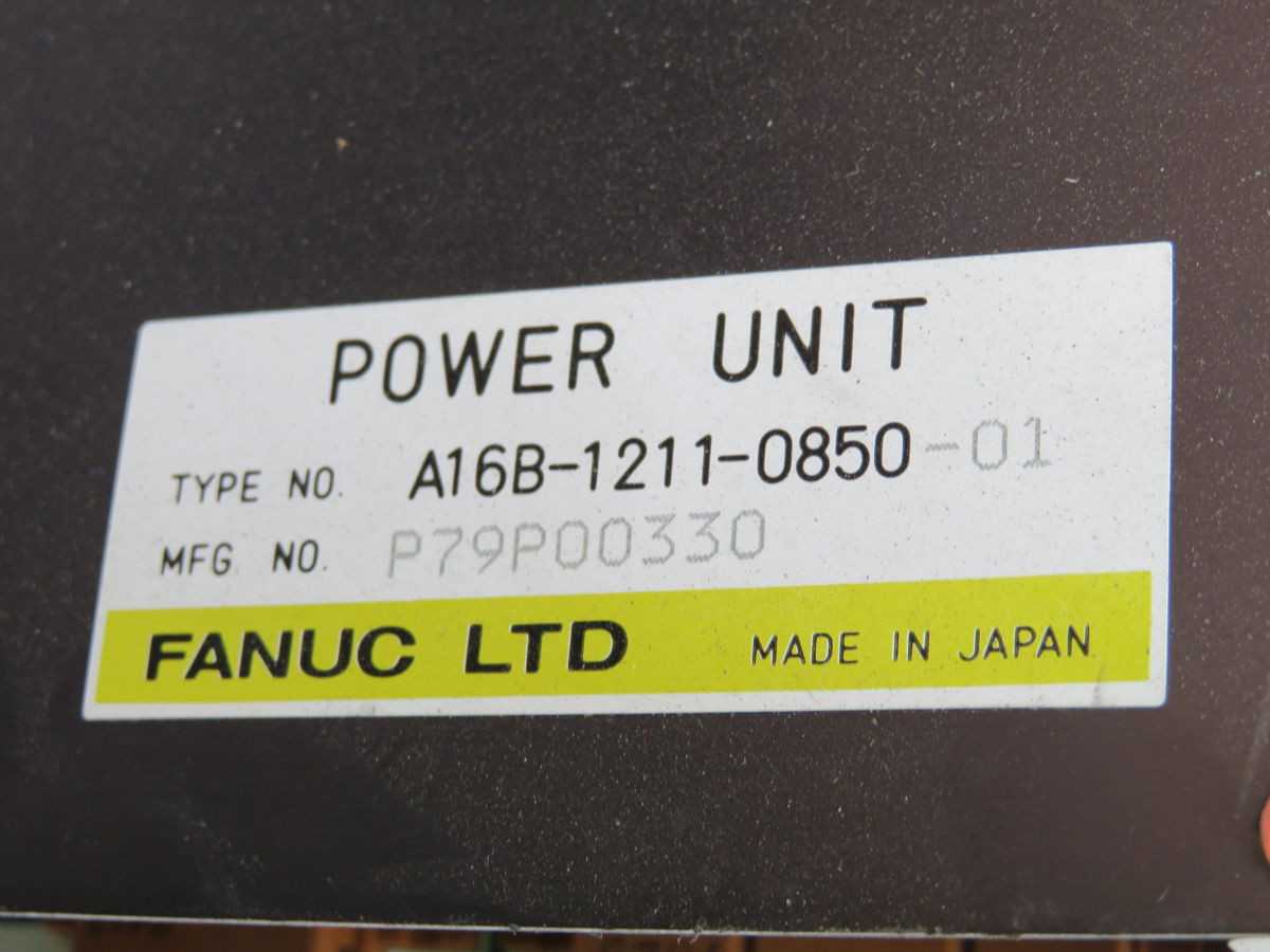 FANUC A16B-1211-0850-01 POWER SUPPLY UNIT T250585 - SERVO MOTORS