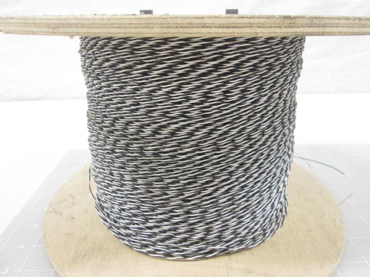 Anixter 7040272H Twist M16878/25-BCB-9-0 WH-BK 1000ft Reel Wire T67641 - ELECTRICAL WIRE