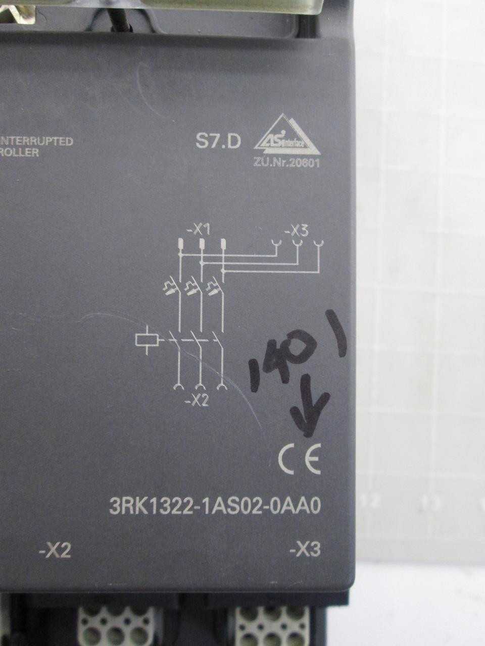 SIEMENS 3RK1322-1AS02-0AA0 STARTER T53253 - MOTOR STARTERS