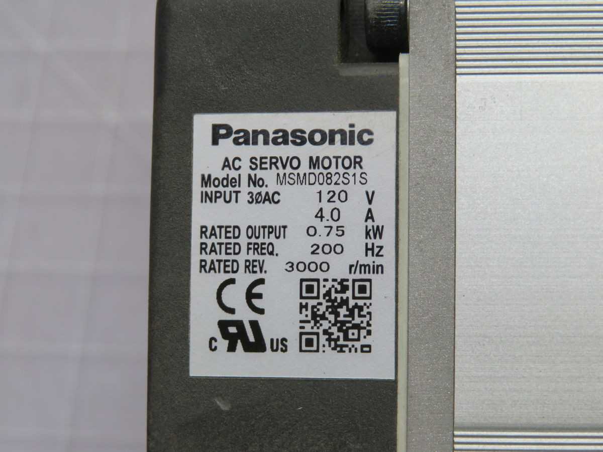 Panasonic MSMD082S1S AC Servo Motor T252622 - SERVO