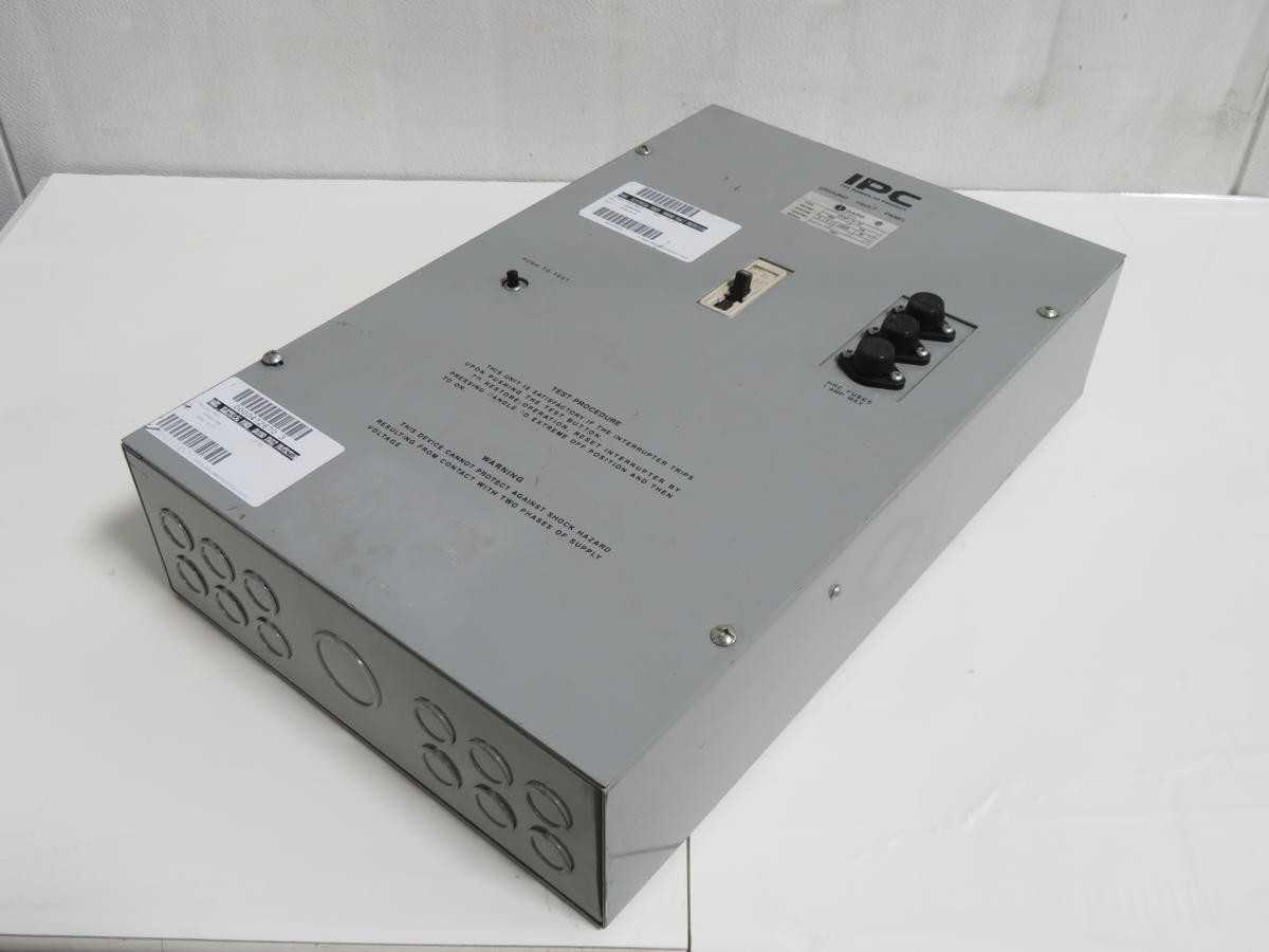 IPC GPAD-6-20 Ground Fault Panel T203856 - OPERATOR CONTROLS