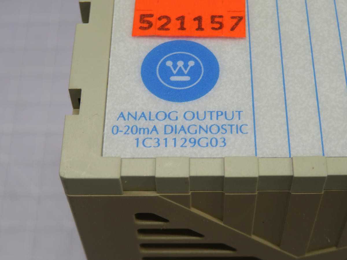 Westinghouse 1C31129G03 Output Module T238381 - PLC MODULES