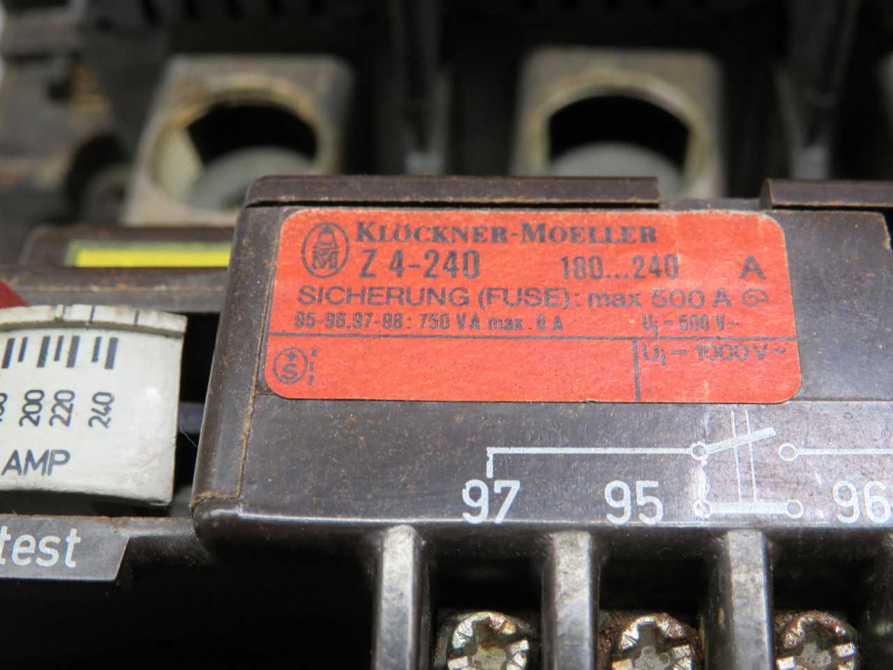 MOELLER DIL-8-22-NA KLOCKNER MOELLER CONTACTOR T162218 - DC CONTACTOR