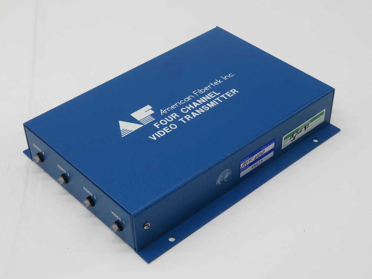 AMERICAN FIBERTEK MT-400 FOUR CHANNEL VIDEO TRANSMITTER T212399 - FLOW TRANSMITTER