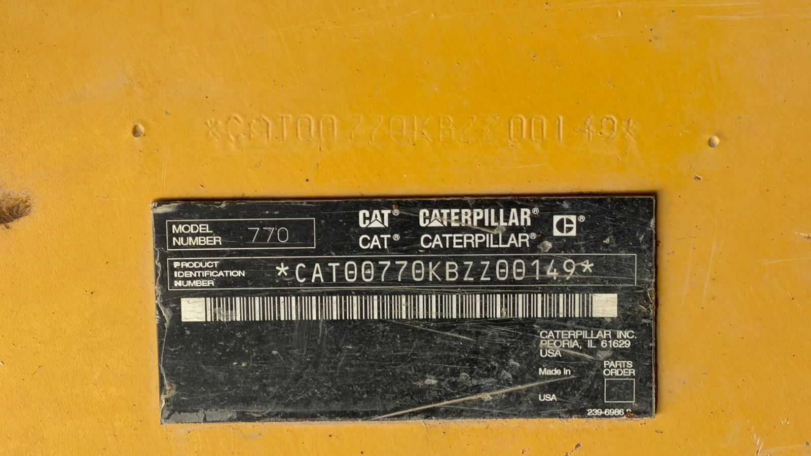 2007 Caterpillar 770D Off-Road Truck, 476 HP Cat C15 ACERT, 157,000 lb Operating Weight - OFF-ROAD TRUCKS