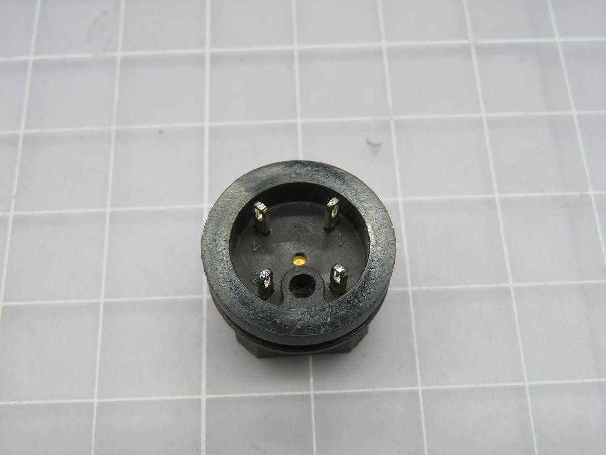 1000 TE CONNECTIVITY A10691 4-PIN HIRSHMAN CONNECTOR T214179 - TELECOMMUNICATION