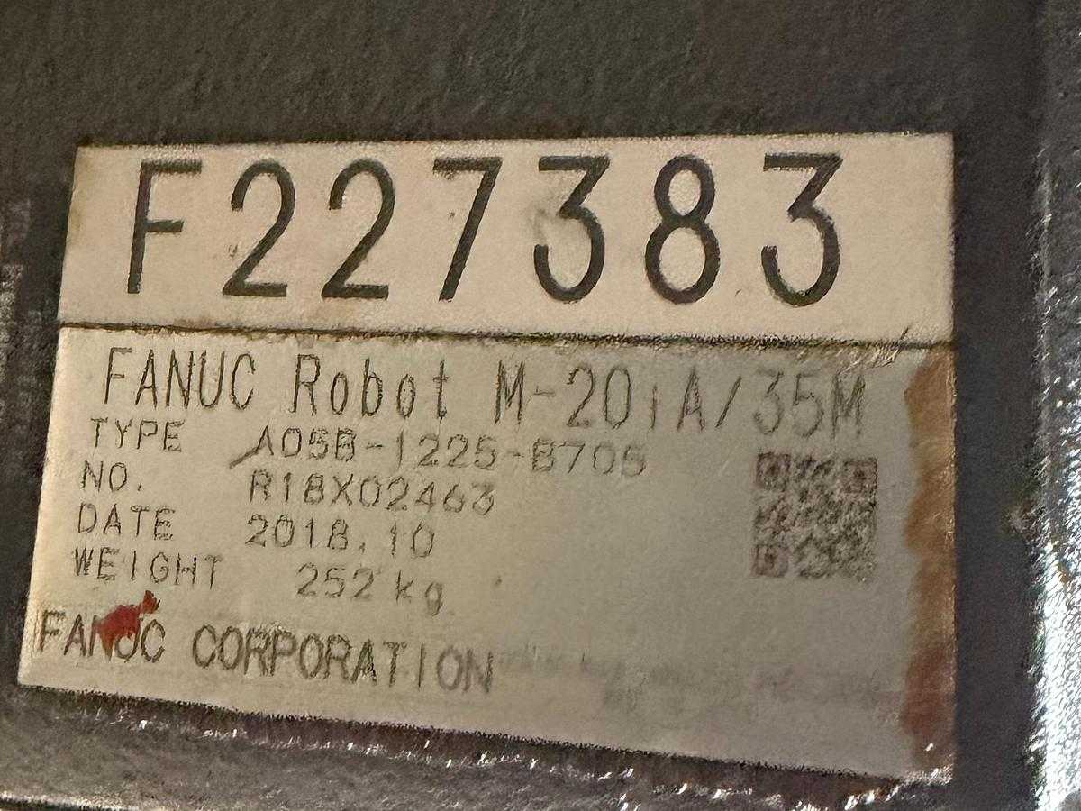 2018 FANUC M-20IA/35M Articulated Robot - 35 Kg Capacity & R-30IB PLUS Controller - ARTICULATED ROBOTS