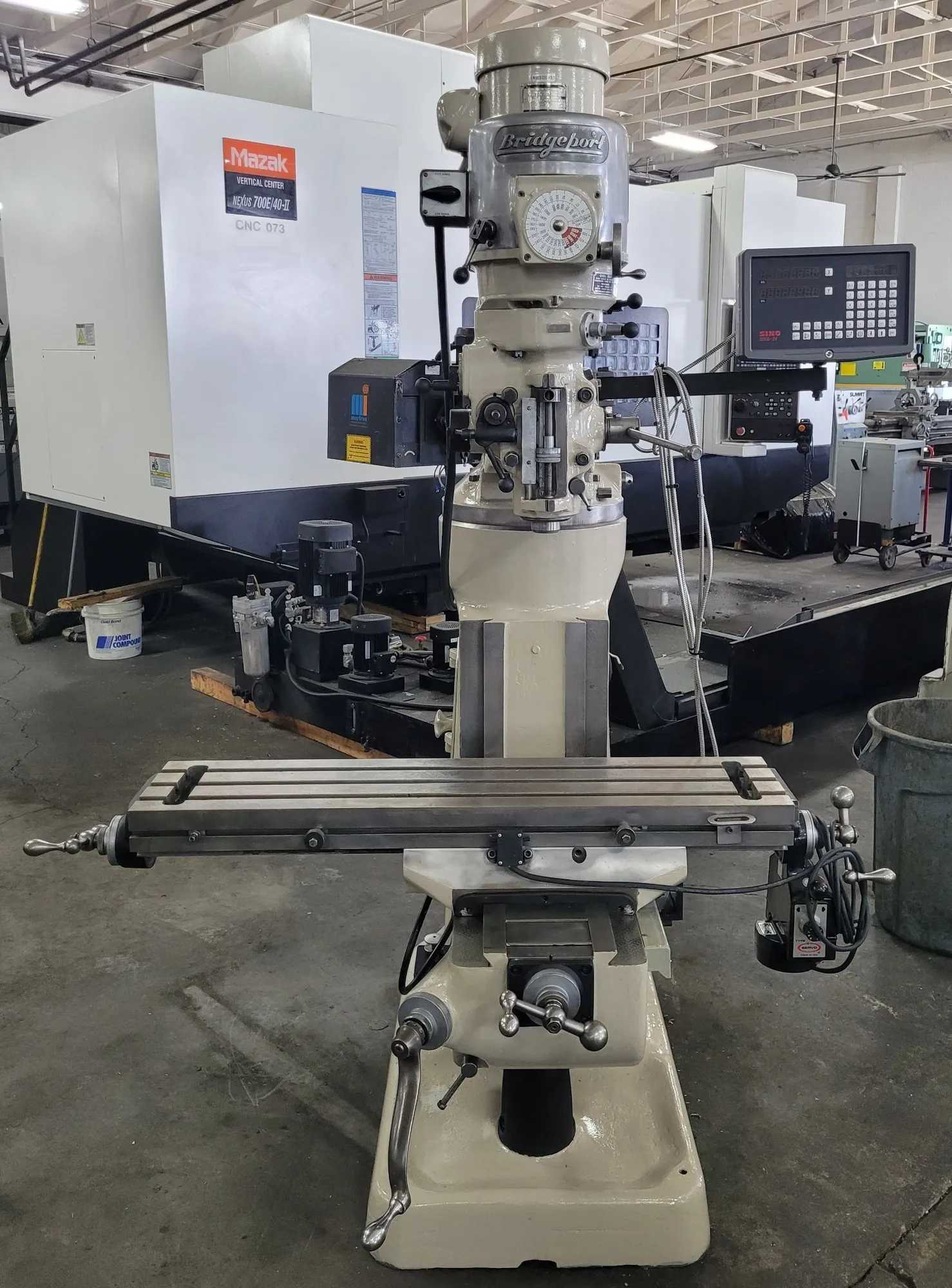 BRIDGEPORT SERIES 1 VERTICAL MILL 1.5HP 9X42 TABLE R8 DRO 4.2K RPM - TOP PRECISION TOOL! - VERTICAL MILLING MACHINES