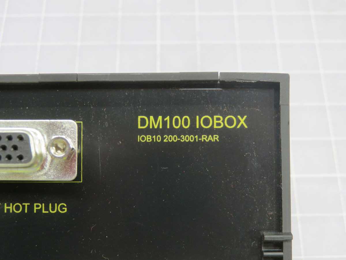 COGNEX DM100 IOBOX IOB10 200-3001-RAR BASIC I/O MODULE T245871 - PLC MODULES