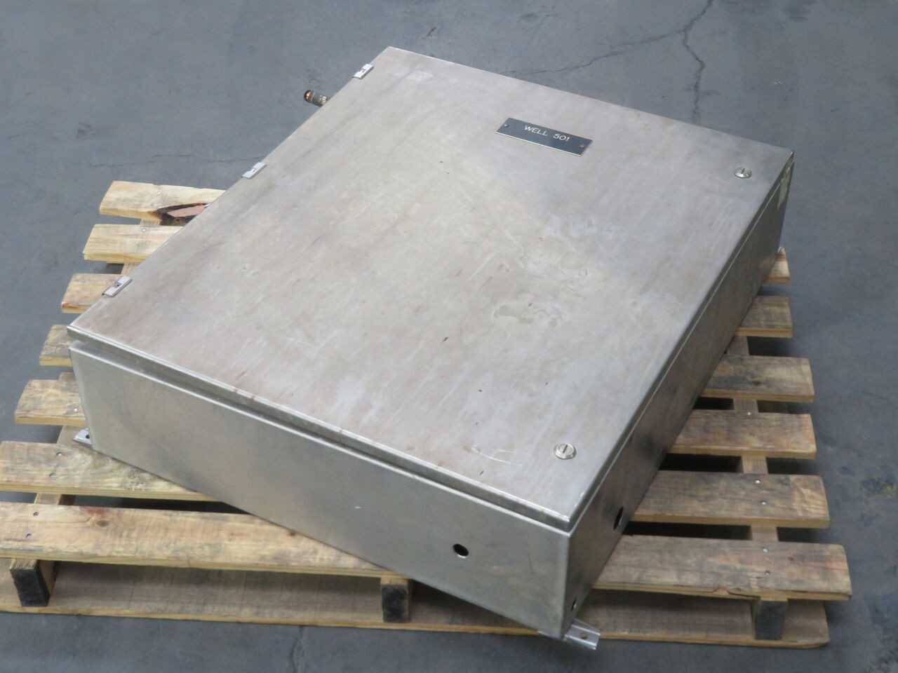 HOFFMAN D-4 A-160 SS INDUSTRIAL CONTROL PANEL ENCLOSURE T243690 - ELECTRICAL ENCLOSURES