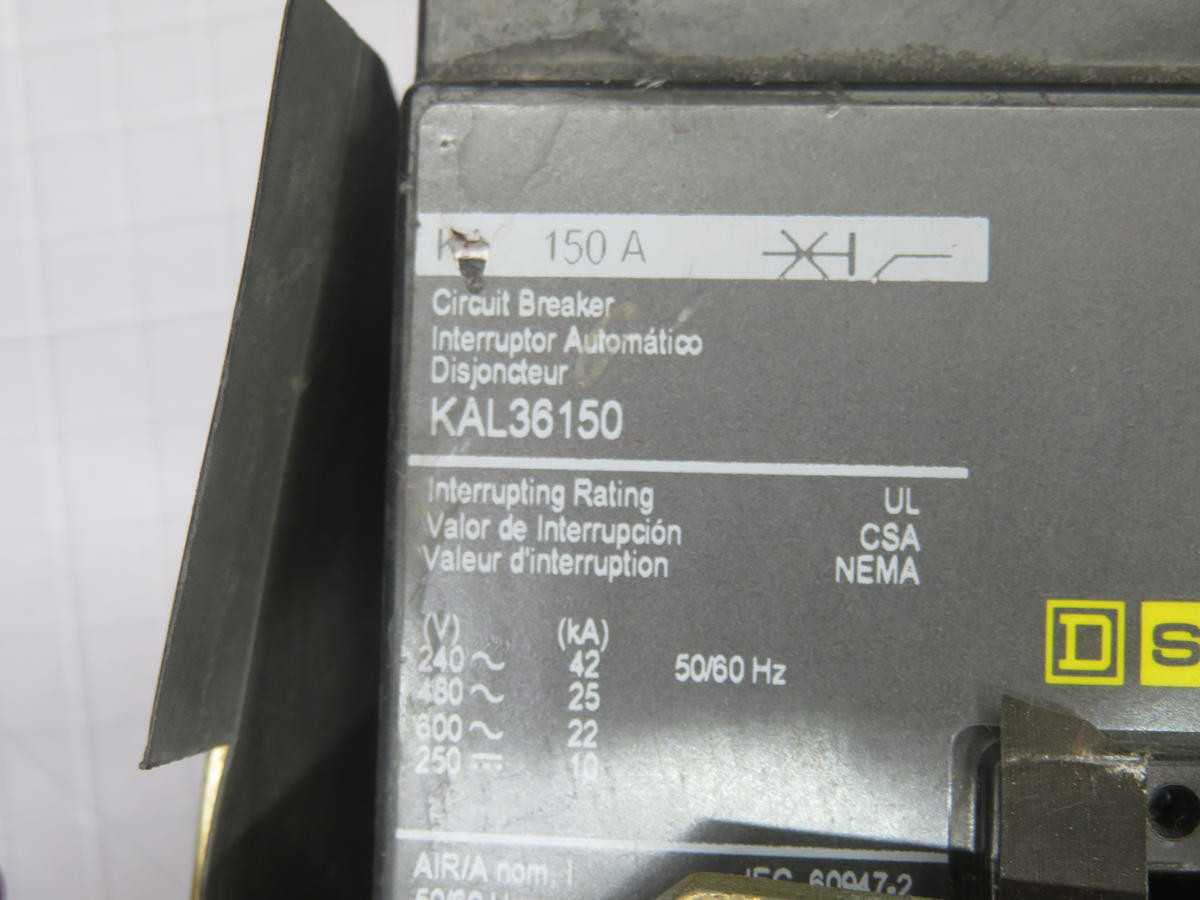Square D KAL36150 Molded Case Circuit Breaker T229083 - CIRCUIT BREAKERS
