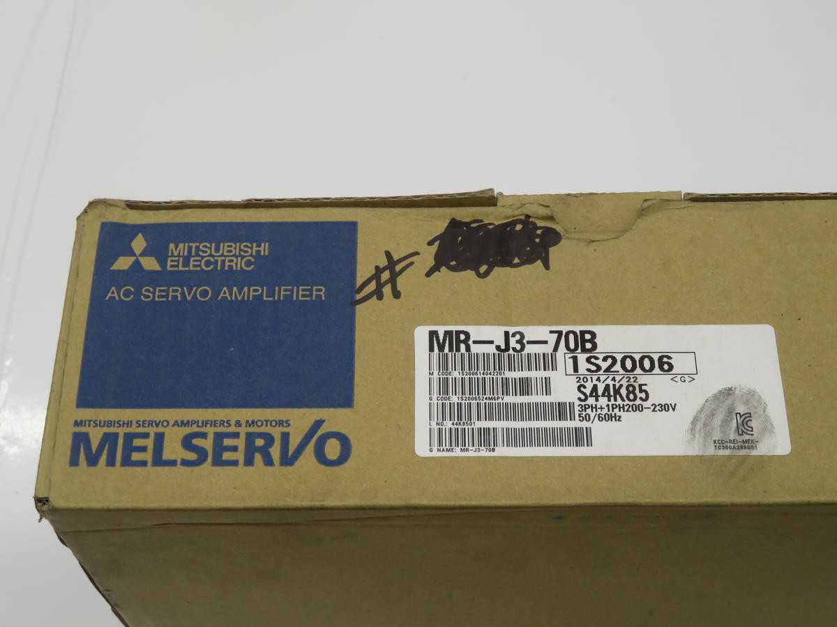 MITSUBISHI MR-J3-70B AC SERVO AMPLIFIER
MELSERVO-J3 SERIES T235536 - SERVO