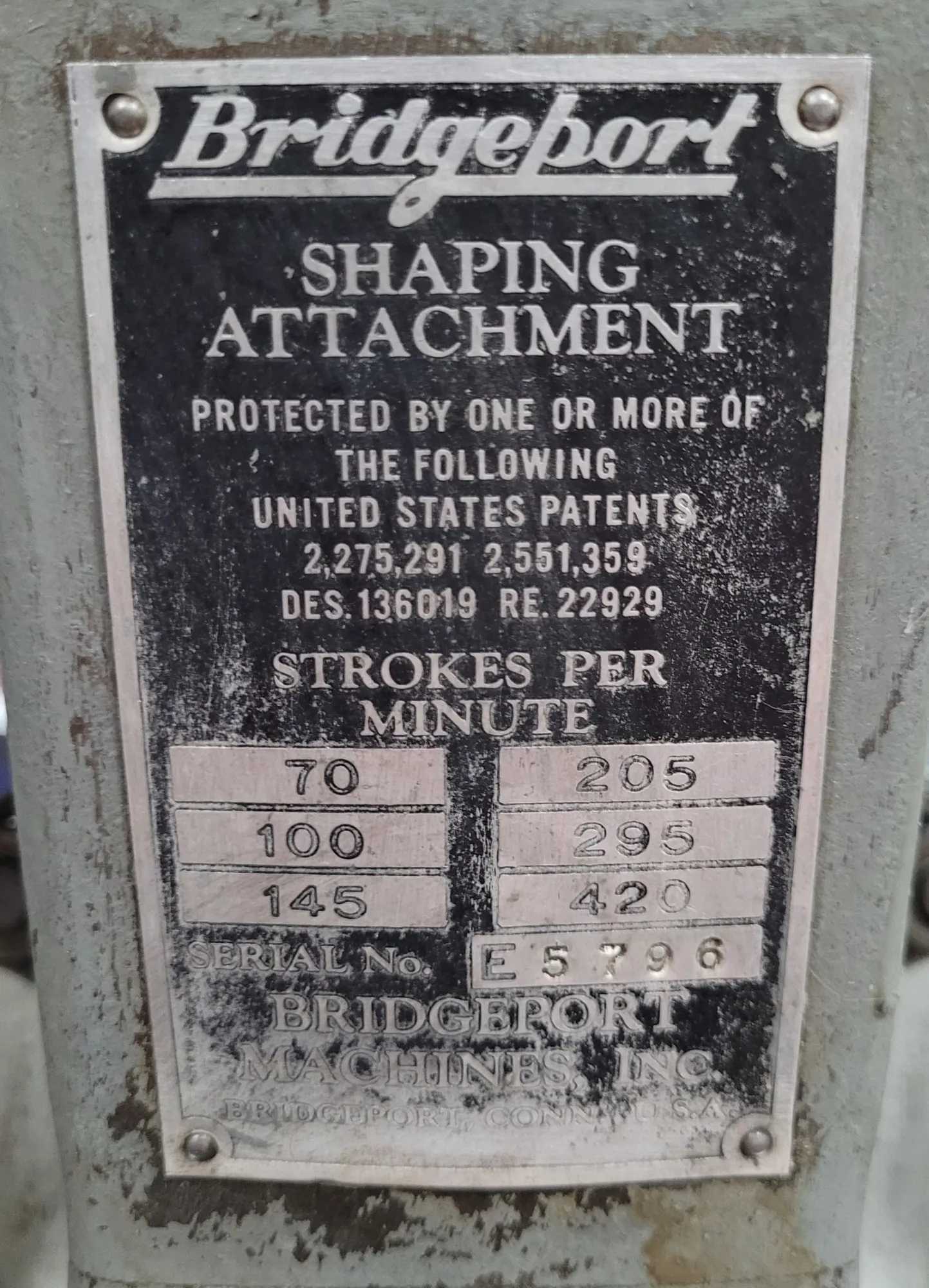 Bridgeport E Shaping Head Attachment, 1/3 HP, 4" Stroke - Precision Tooling Solution - MACHINING ACCESSORIES & TOOLING
