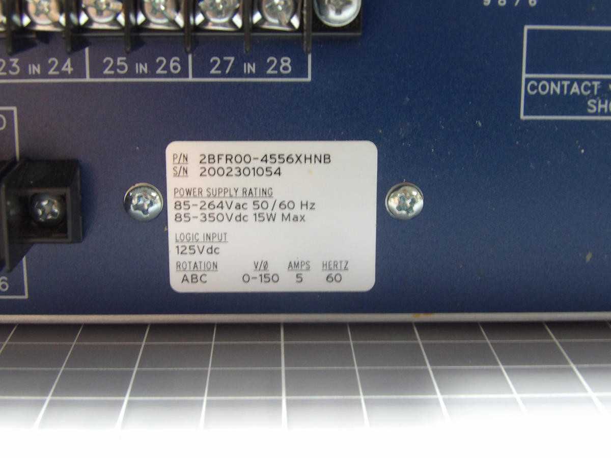SEL SEL-2BFR 2BFR00-4556XHNB BREAKER FAILURE RELAY AND MONITOR T195439 - ELECTRICAL RELAYS