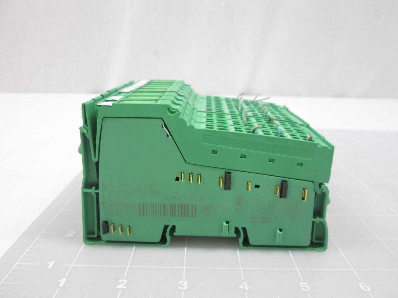 Lot Of 8 Phoenix Contact IB IL Temp 2 UTH 2727763 Terminal Blocks T60285 - INDUSTRIAL PARTS