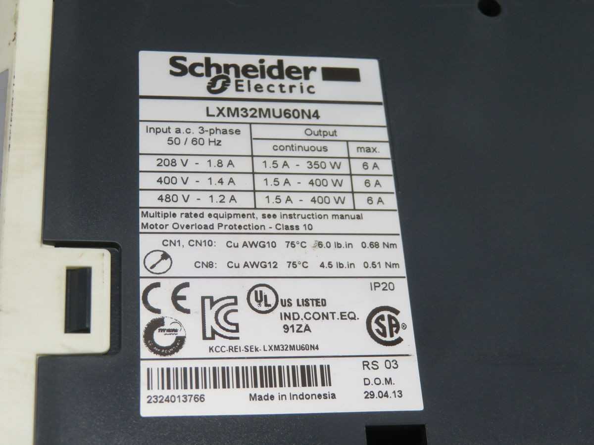 Schneider LXM32MU60N4 Motion Servo Drive - T245937 - SERVO DRIVES