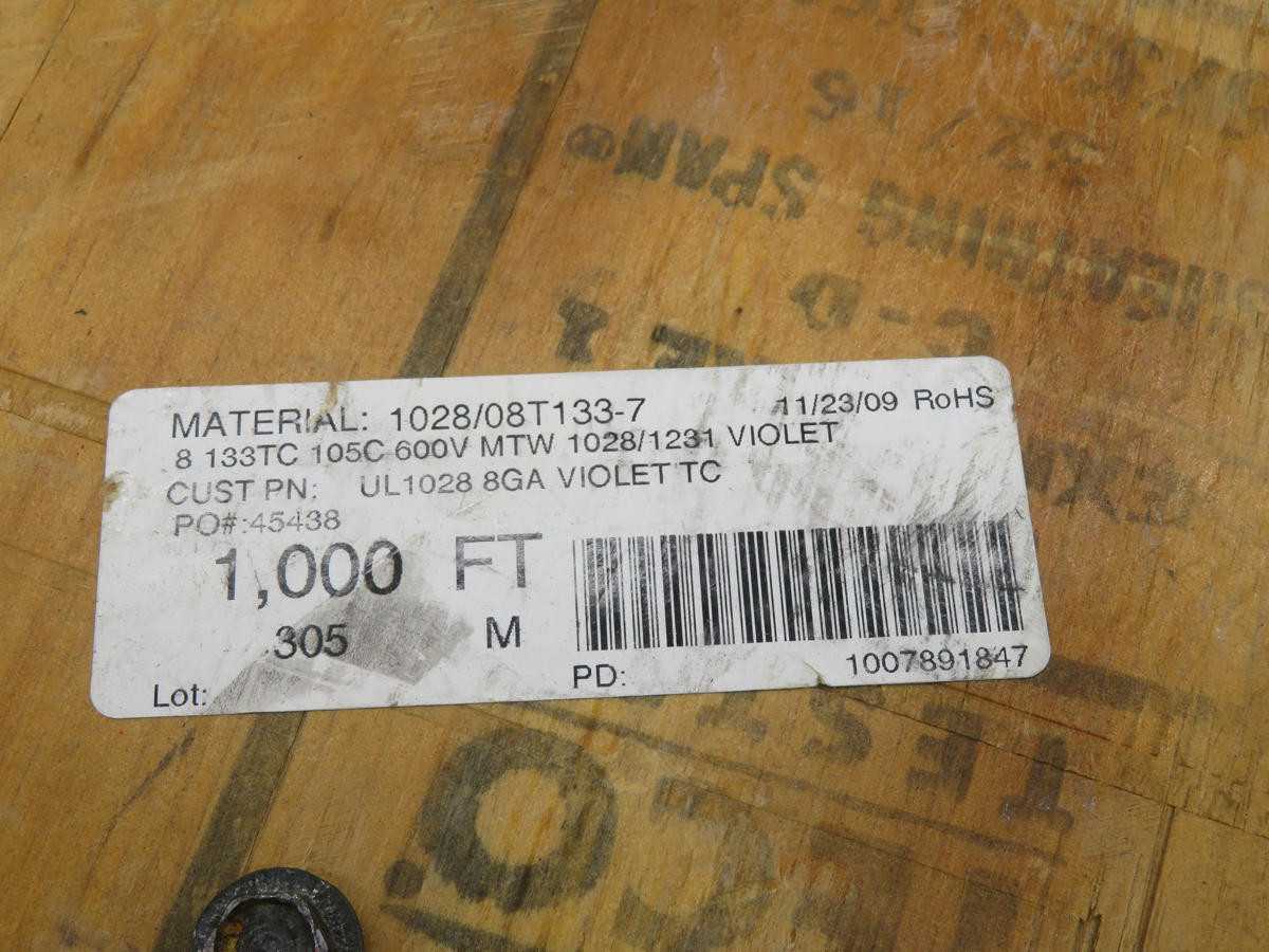 LOT OF 600 1028/08T133-7 WIRE T216735 - ELECTRICAL WIRE