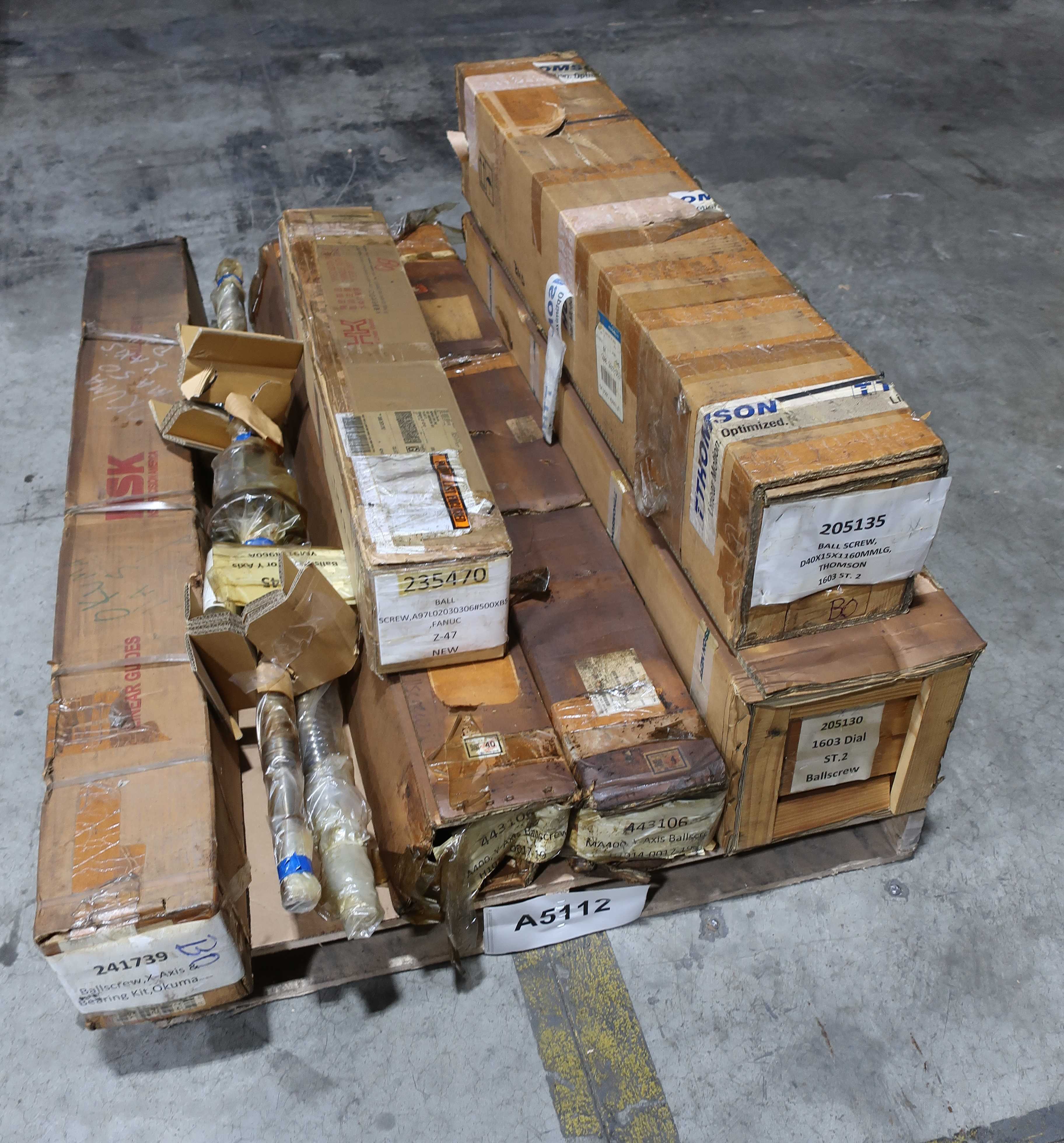 Pallet Of Assorted Ballscrew Bearings For Precision Machinery - BEARINGS