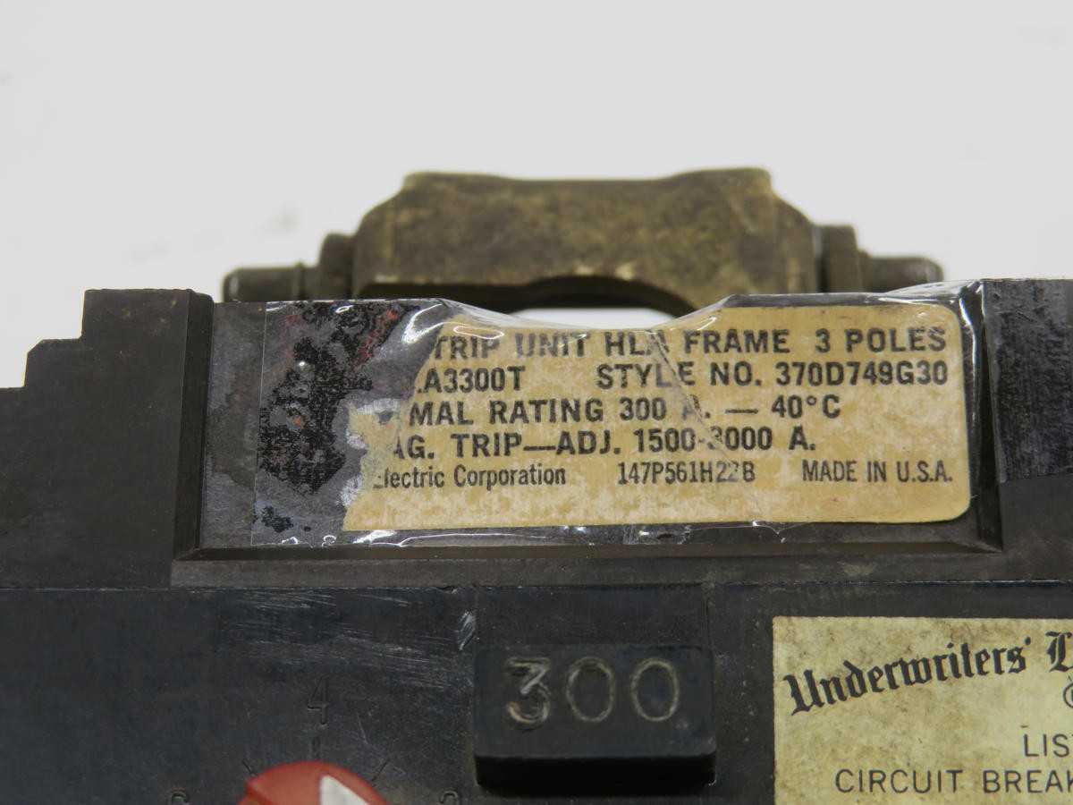 WESTINGHOUSE HLA3300T 370D749G30 CIRCUIT BREAKER TRIP UNIT T211671 - CIRCUIT BREAKERS