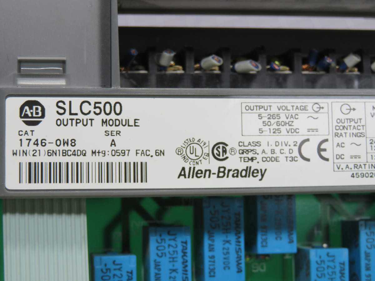 ALLEN BRADLEY 1746-OW8 SLC500 OUTPUT MODULE T231217 - INDUSTRIAL PARTS