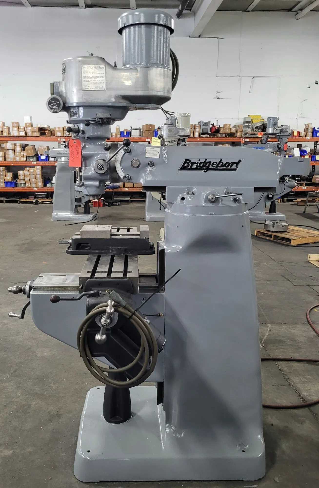 BRIDGEPORT SERIES 1 VERTICAL MILL, 2 HP, 9" X 42", R8, POWER FEED, 6" VISE - VERTICAL MILLING MACHINES
