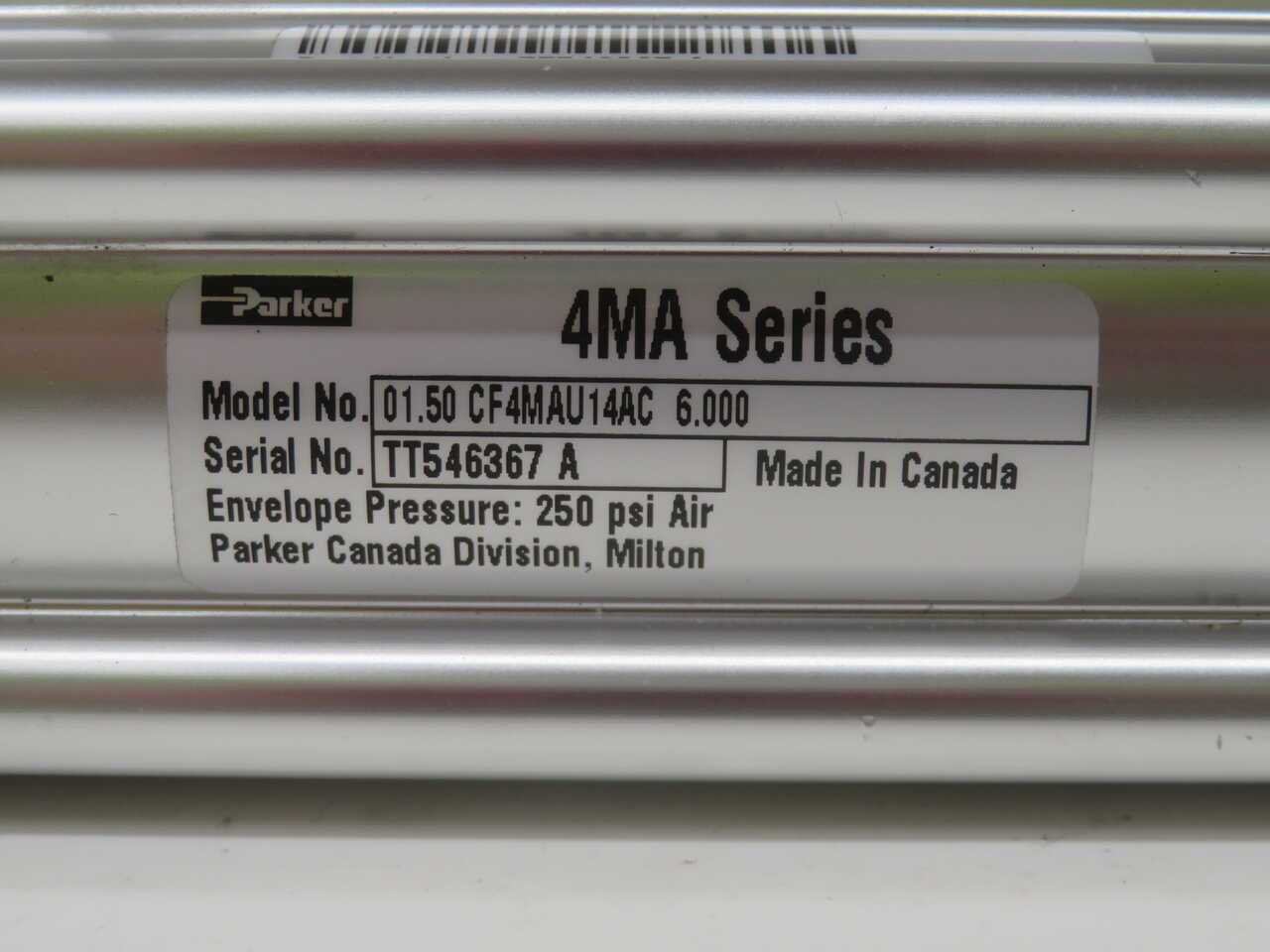 PARKER 01.50 CF4MAU14AC 6.000 TT546367 A PNEUMATIC CYLINDER T271113 - PNEUMATIC CYLINDER