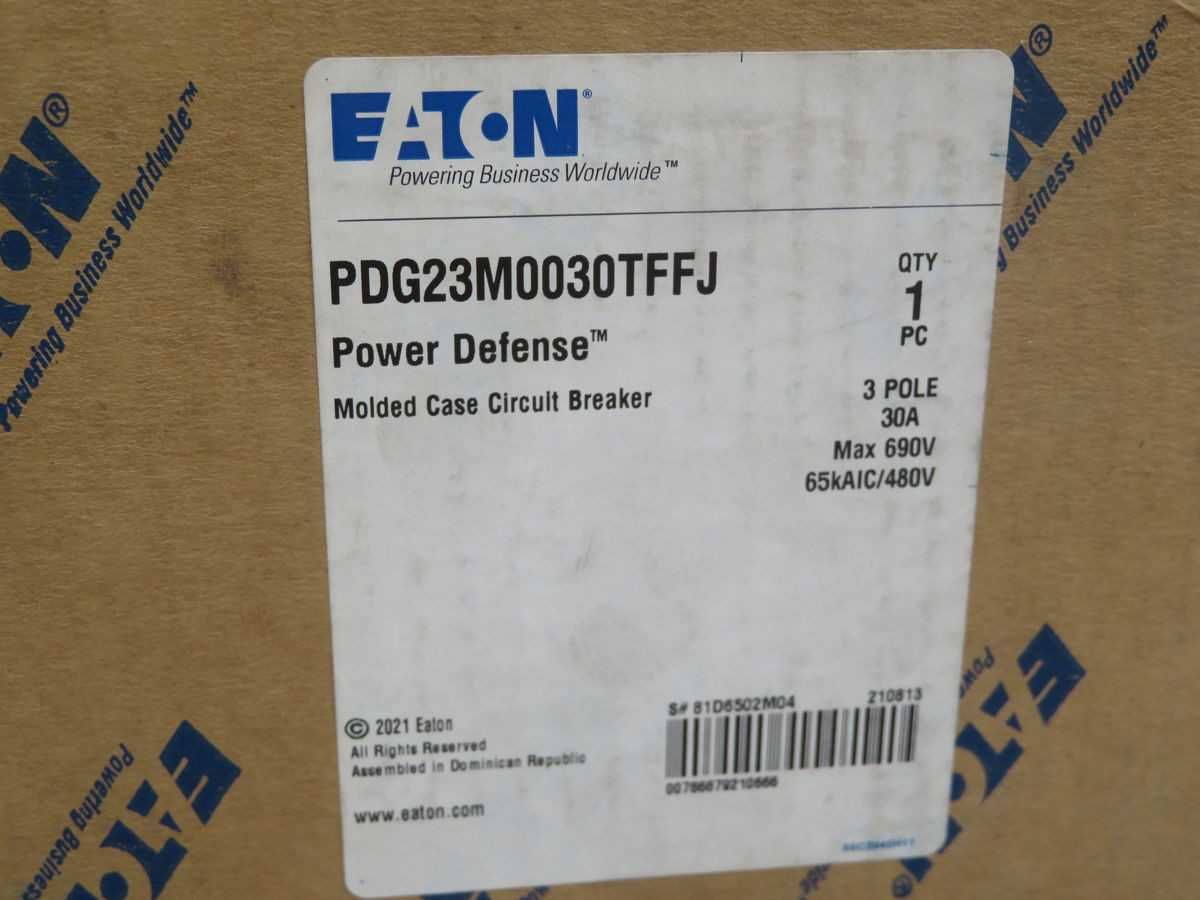 Eaton PDG23M0030TFFJ Circuit Breaker T245975 - Reliable Protection for Your Electrical System - CIRCUIT BREAKERS