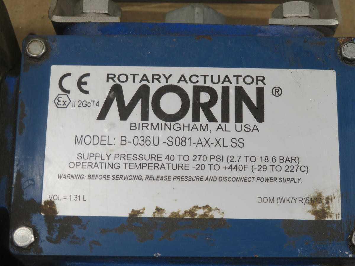 TSUBAKI 100C60Z002 VALVE WITH ROTARY ACTUATOR T211552 - VALVES