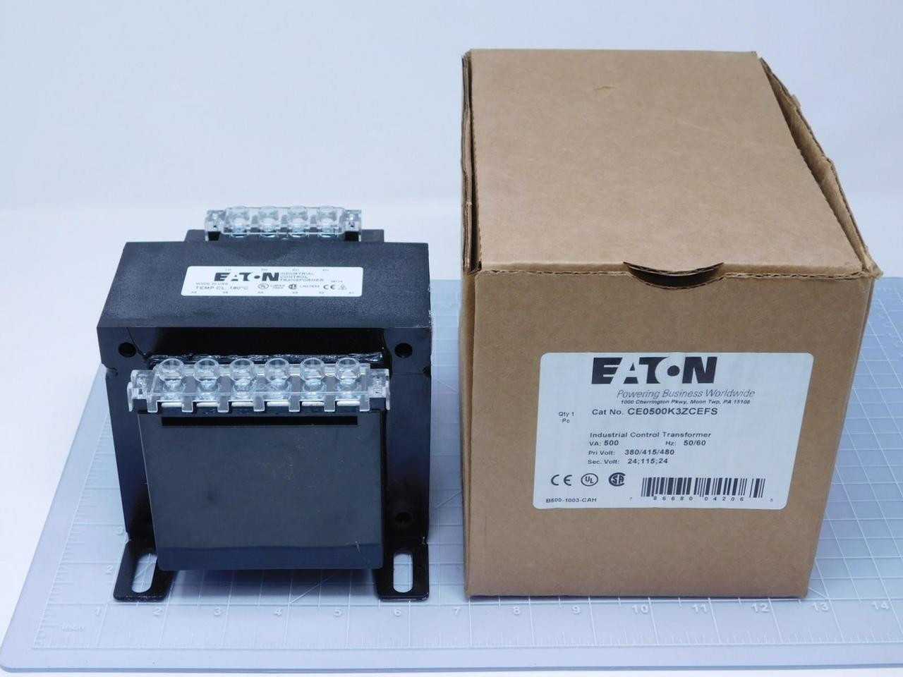 EATON CE0500K3ZCEFS IND. CONTROL TRANSFORMER 500 VAPRI.380/415/480SEC.2411524 V  T131229 - CONTROL TRANSFORMERS