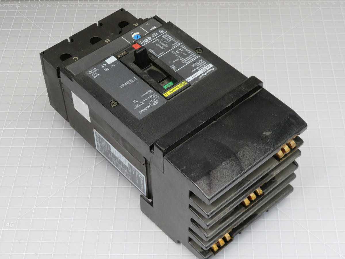 SQUARE D POWERPACT JG 250 CIRCUIT BREAKER 240V 50-60 HZ T195399 - CIRCUIT BREAKERS