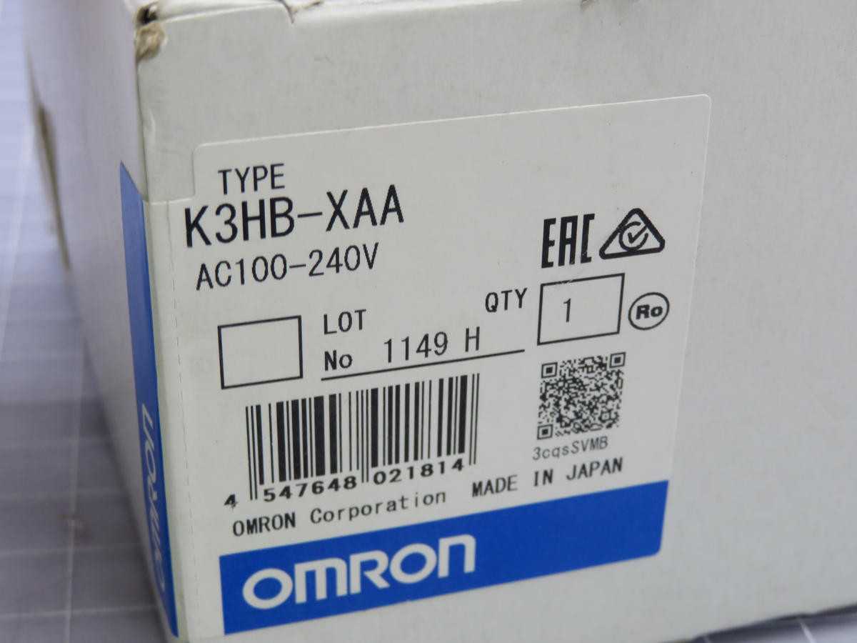 Omron K3HB-XAA Process Meter T231426 - Precision Measurement Solution - PANEL METERS