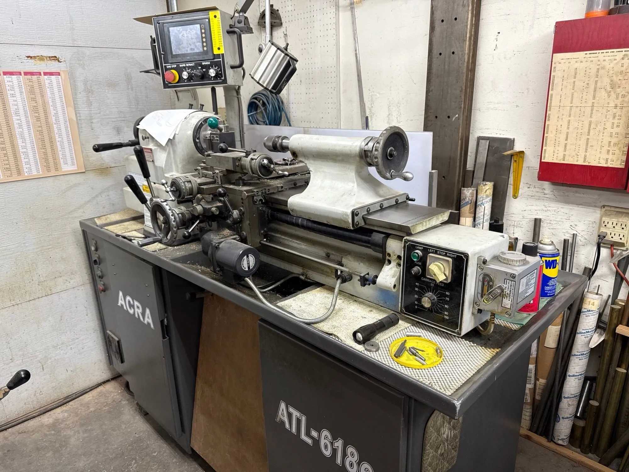 2 Acra ATL618E Tool Room Lathe, Similar To Hardinge HLV-EM - MANUAL LATHES