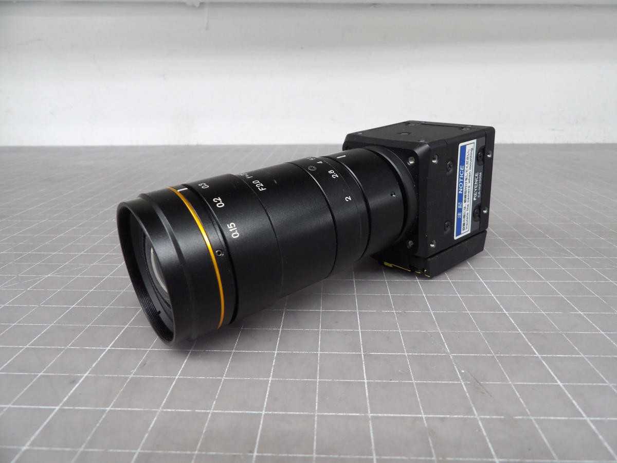 KEYENCE CA-H2100M 16X 21 MEGA CAMERA WITH F2.0 F-25MM LENS M4178 - INSPECTION CAMERAS
