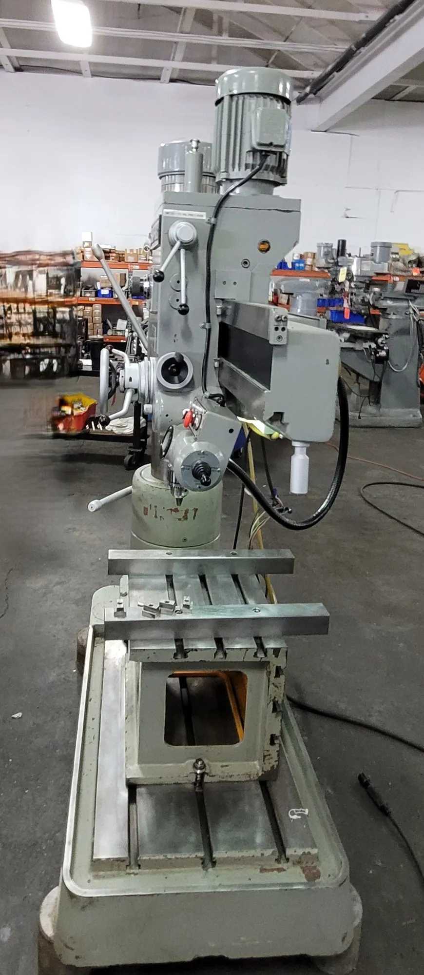 1989 SHARP RD-820 RADIAL ARM DRILL, 3 HP, 1500 RPM, MT #4, 66X32X87 IN - RADIAL ARM DRILLING MACHINES