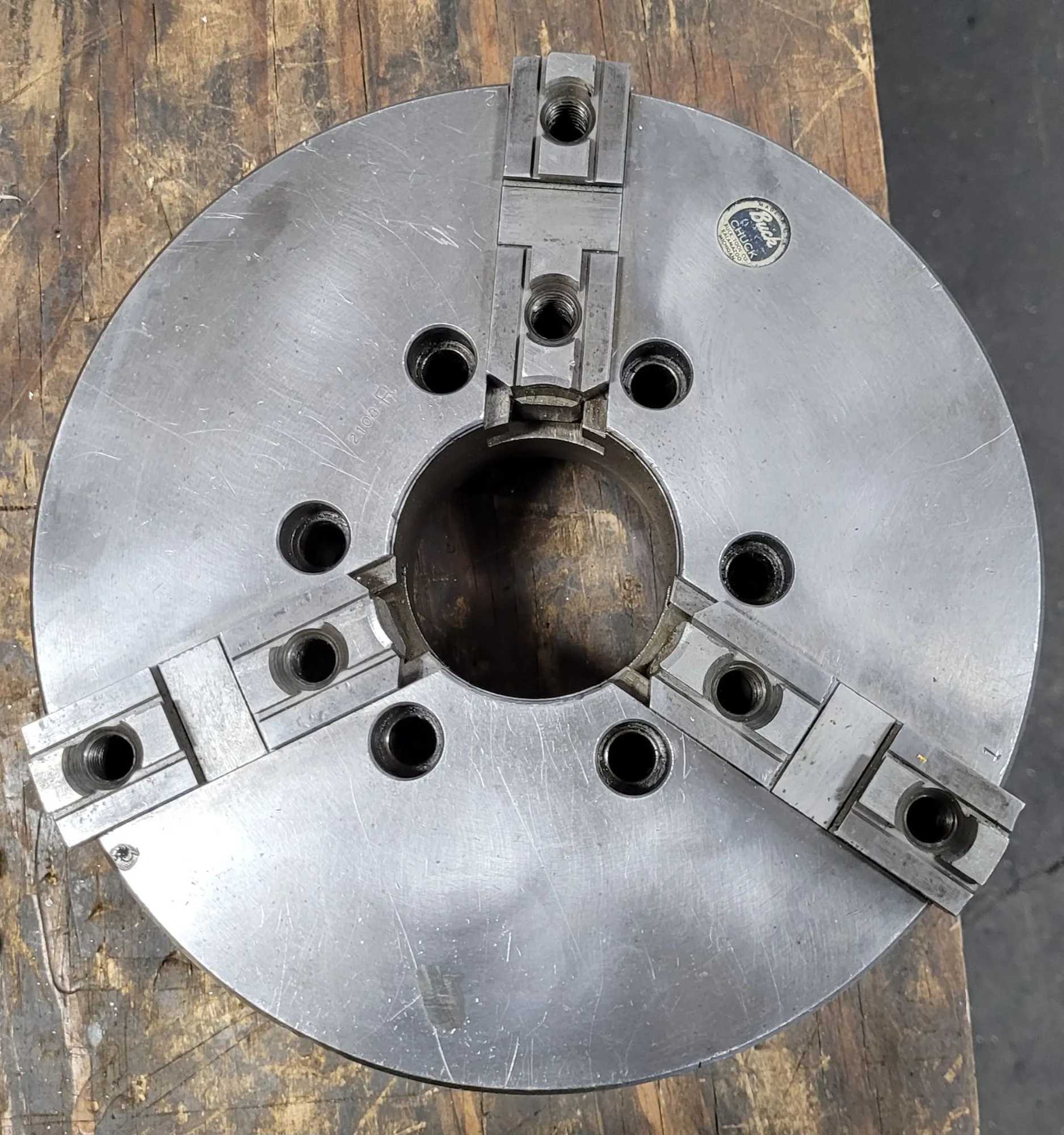 10” Buck Model 2103R – 3 Jaw Adjust-Tru Chuck Plain Back - MACHINING ACCESSORIES & TOOLING