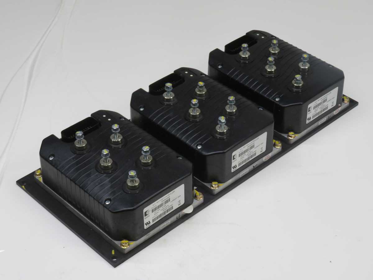 LOT OF 3 CURTIS 1234S-4575 AC MOTOR CONTROLLER T257689 - MOTOR DRIVES