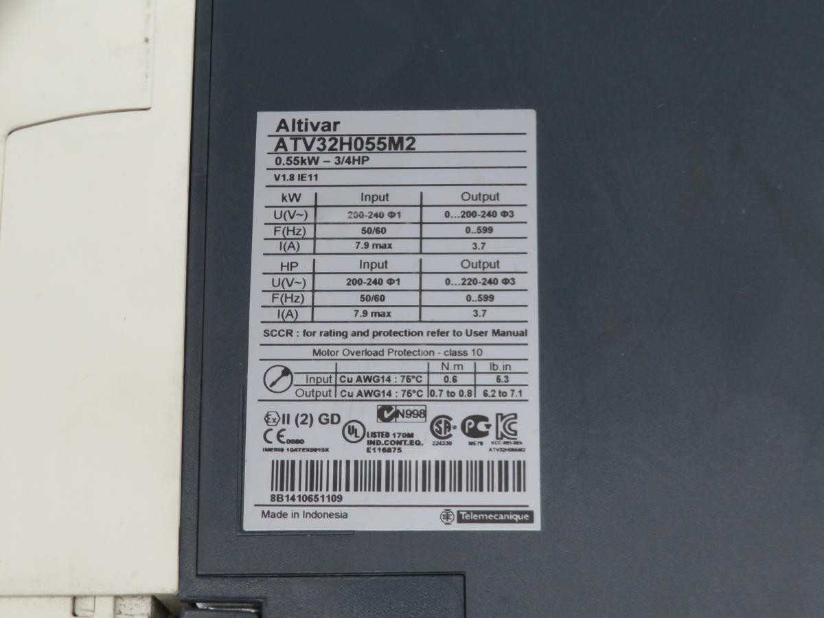 Schneider ATV32H055M2 Servo Drive - High Performance Motion Control - AC VFD DRIVES