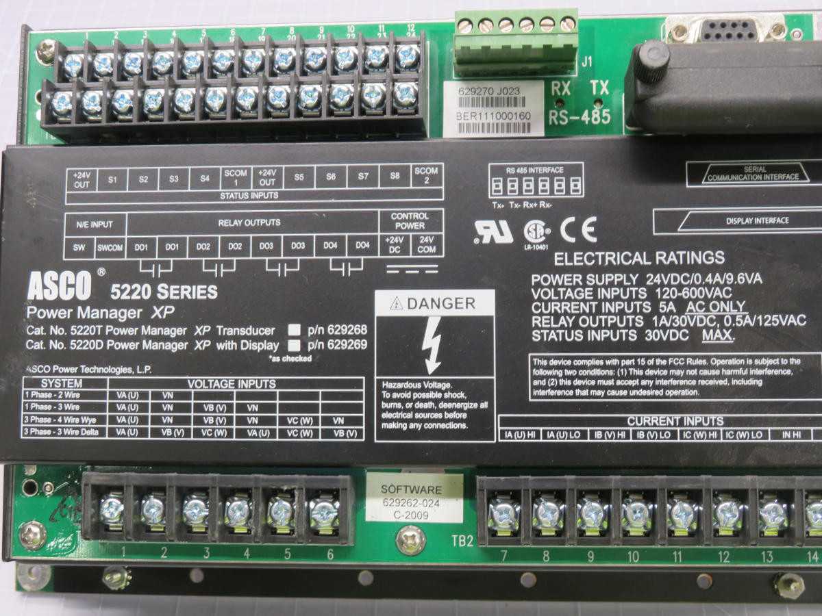 ASCO 609269 DIGITAL POWER METER T214082 - AUTOMATION & CONTROLS