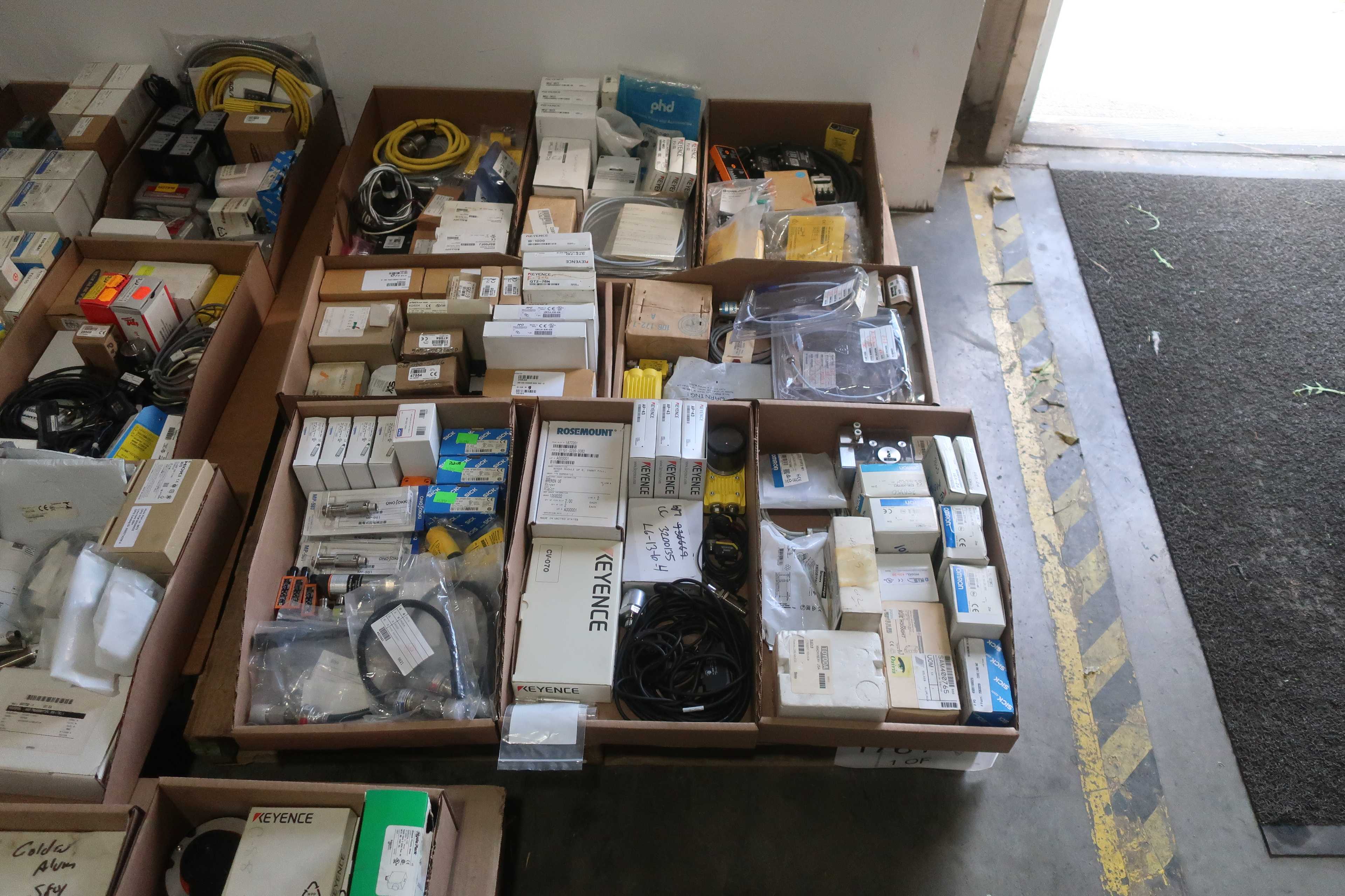 SKU 1761570 - 5 PALLETS OF ASSORTED SENSORS - SENSORS