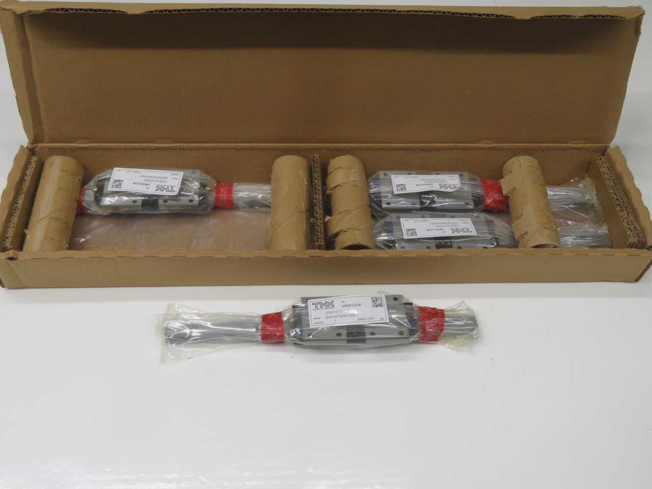 LOT OF 4 THK SSR15XTB2SS+294LY 100551021073200 LINEAR RAIL BEARING T272373 - LINEAR MOTION