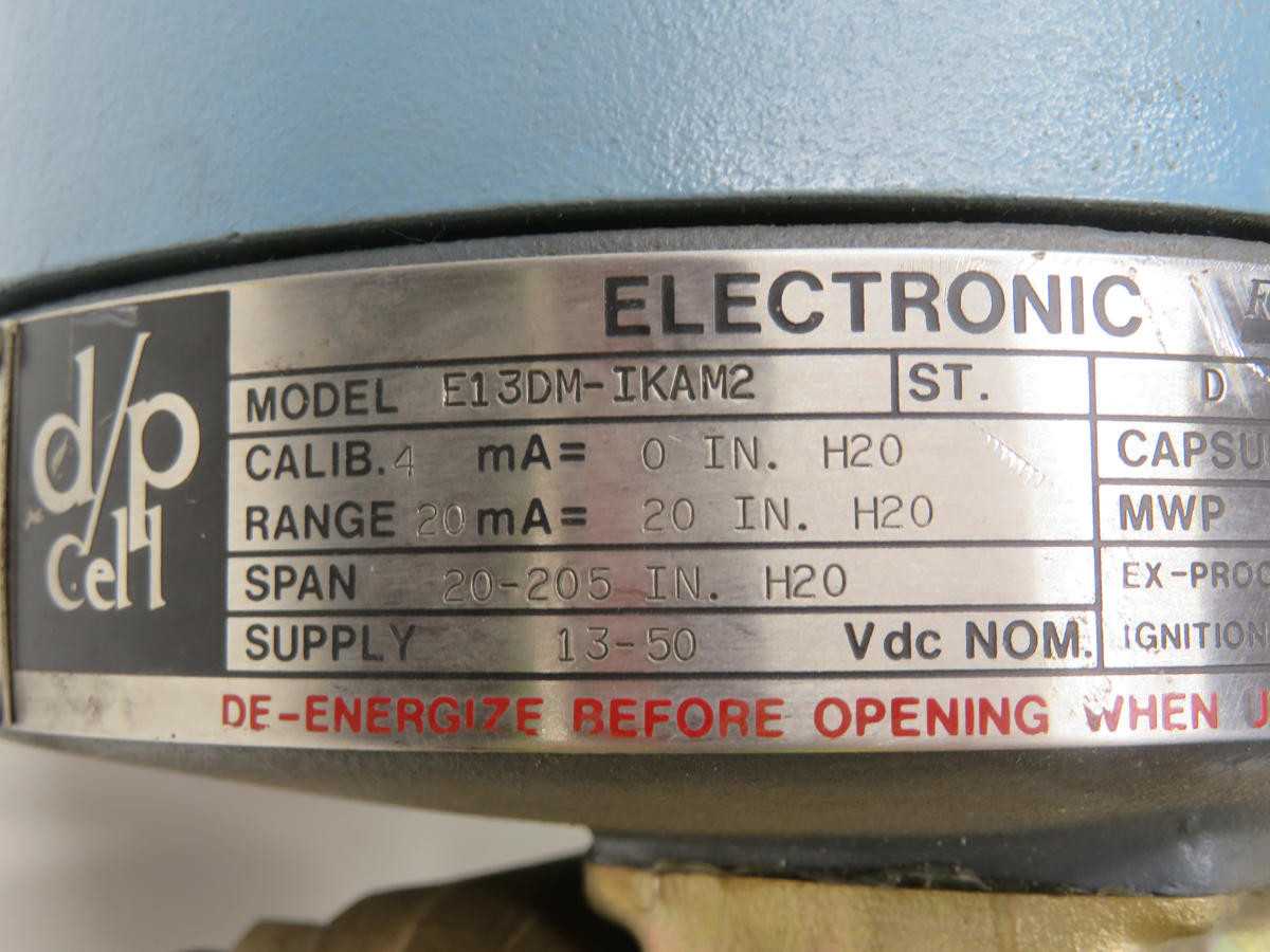 FOXBORO E13DM-IKAM2 DIFFERENTIAL PRESSURE TRANSMITTER T212116 - FLOW TRANSMITTER